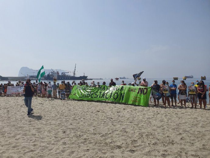 Concentración en Puente Mayorga contra la instalación de una subestación eléctrica.