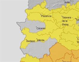 Archivo - Avisos por calor en Extremadura.