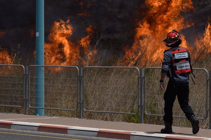 Imagen de archivo de un incendio en Israel