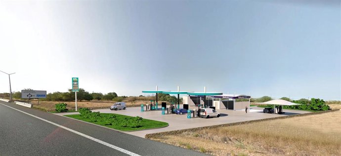 Render estación de servicio