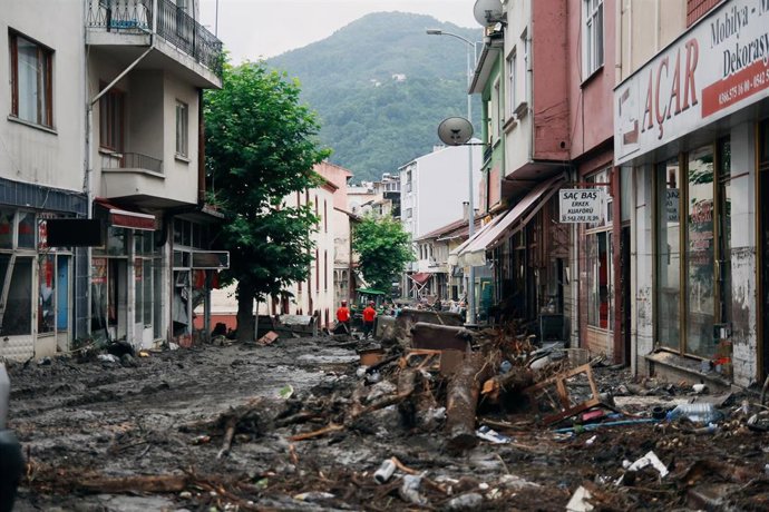 Inundaciones en Kastamonu, Turquía. 