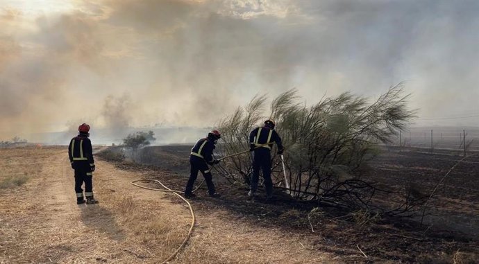 Incendio en el municipio madrileño de Batres