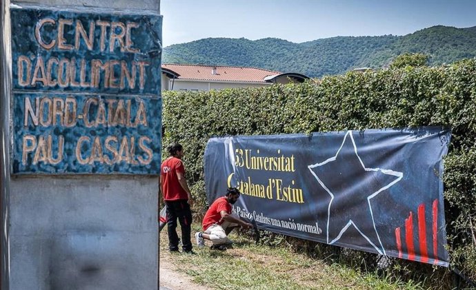 Preparativos para la celebración de la 53 Universitat Catalana d'Estiu en Prada de Conflent (Francia)