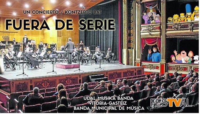 La Banda Municipal de Música de Vitoria cerrará el FesTVal con un recital con bandas sonoras de ficciones televisivas