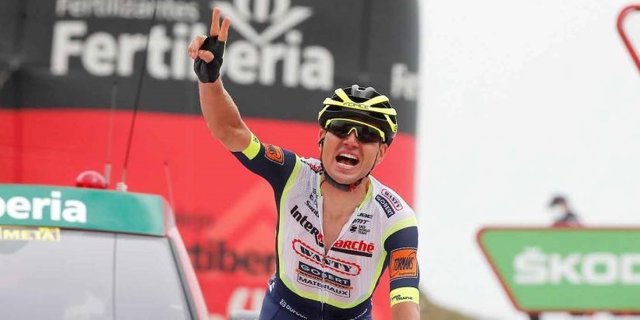 El ganador de la tercera etapa de La Vuelta 2021, disputada entre Santo Domingo de Silos y el alto de Picón Blanco sobre 202,8 kilómetros, el estonio Rein Taaramäe (Intermarché-Wanty-Gobert)
