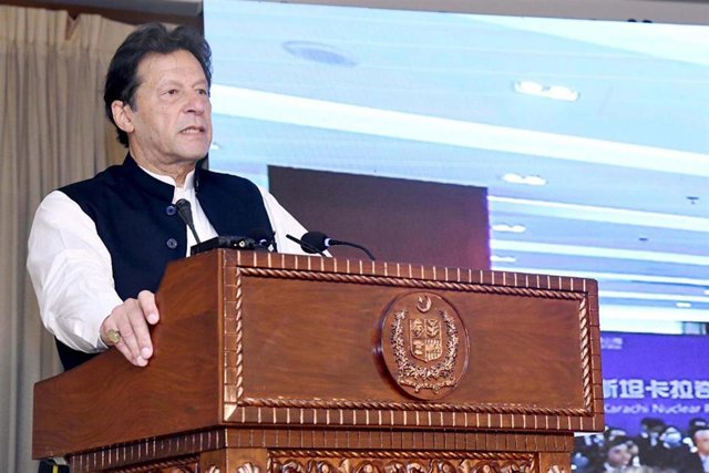Archivo - El primer ministro paquistaní, Imran Khan.