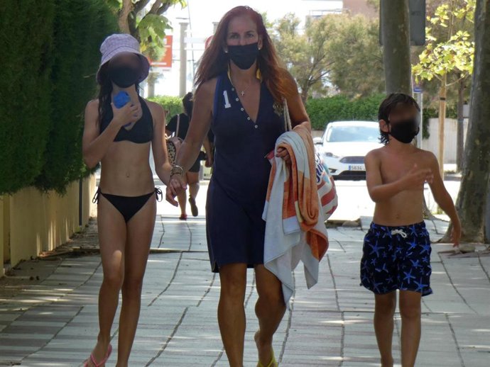 Arantxa Sánchez Vicario, con sus hijos Arantxa y Leo