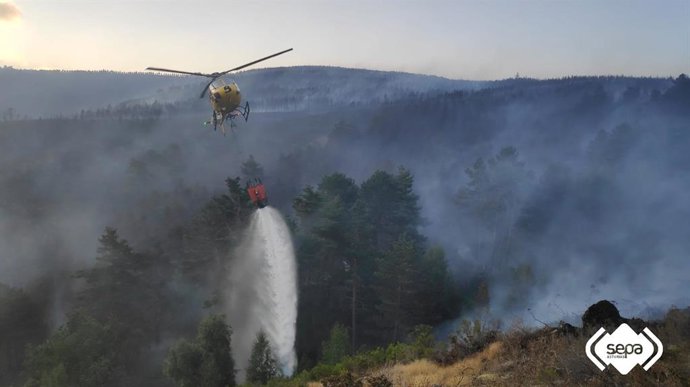 Imagen del incendio.