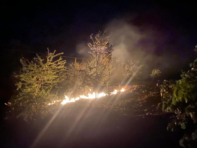 Conato de incendio en Camino Chasna, en La Orotava