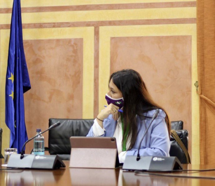 La secretaria de Acción Institucional de Podemos Andalucía, Alejandra Durán.