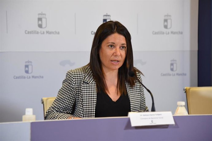 Archivo - La consejera de Bienestar Social del Gobierno de Castilla-La Mancha, Bárbara García, en una foto de archivo