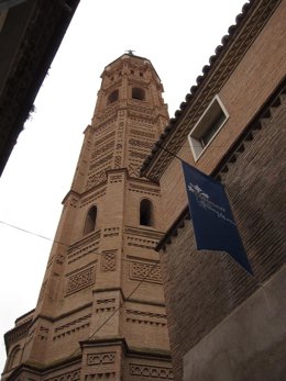 Archivo - Torre de la Colegiata de Santa María de Calatayud.