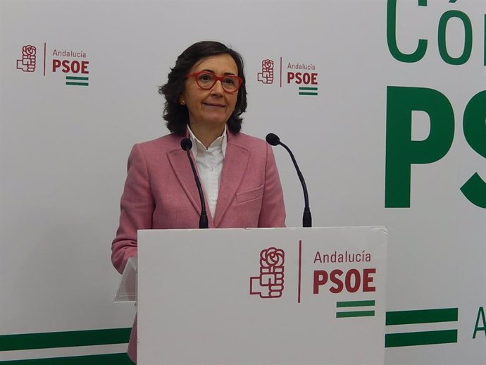 Archivo - La parlamentaria andaluza del PSOE por Córdoba Rosa Aguilar en la sede del PSOE de Córdoba.
