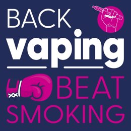 Imagen de la campaña "Back Vaping. Beat Smoking"