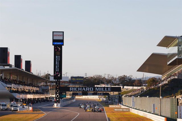 Archivo - depart, start 12 Lotus 91 1982 MASTERS Historic Formula 1 action 01 Fittipaldi FSA 1978 MASTERS Historic Formula 1 action during the 2018 Suzuka sound of Engine, Richard Mille at Suzuka, Japan, from november 15 to 18 - Photo Frederic Le Floc\'h 
