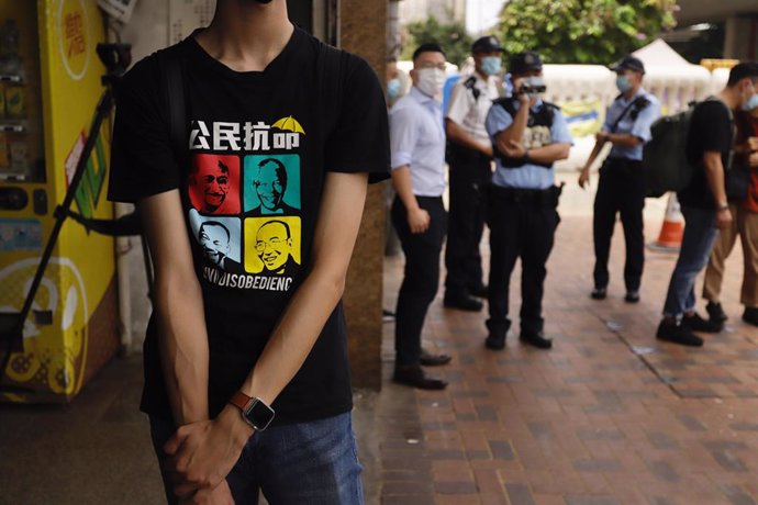 Protesta en favor de la democracia en Hong Kong