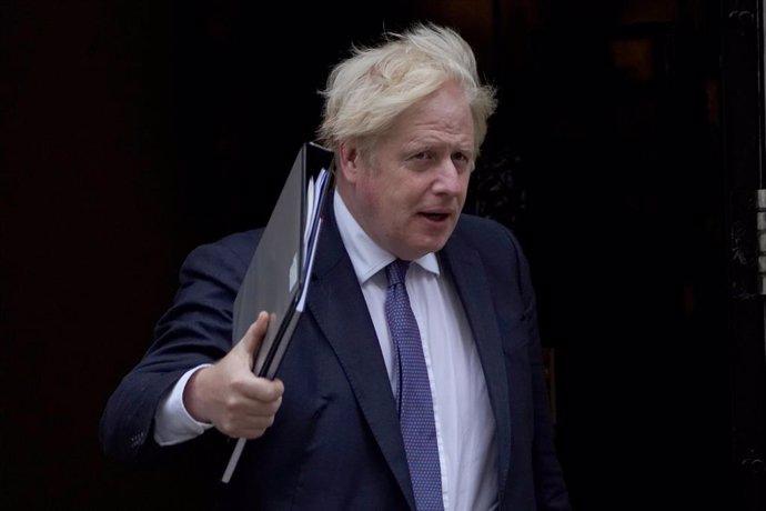 18 August 2021, United Kingdom, London: UK Prime Minister Boris Johnson leaves 10 Downing Street. The British Parliament discusses the situation in Afghanistan. Photo: Stefan Rousseau/PA Wire/dpa