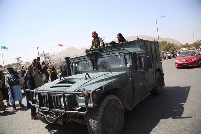 Milicianos talibán en Kabul.