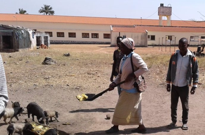 Uno de los proyectos de la Campaña Olmedana de Solidaridad en Angola.