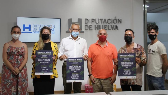 Presentación de la cuarta edición del festival de músicas del mundo 'Senderos de Músicas' , que este año se celebra en Cala (Huelva).