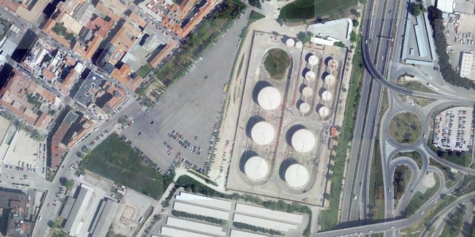 Depósitos de queroseno en Barajas