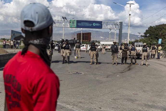 Imagen de archivo de una protesta en Haití