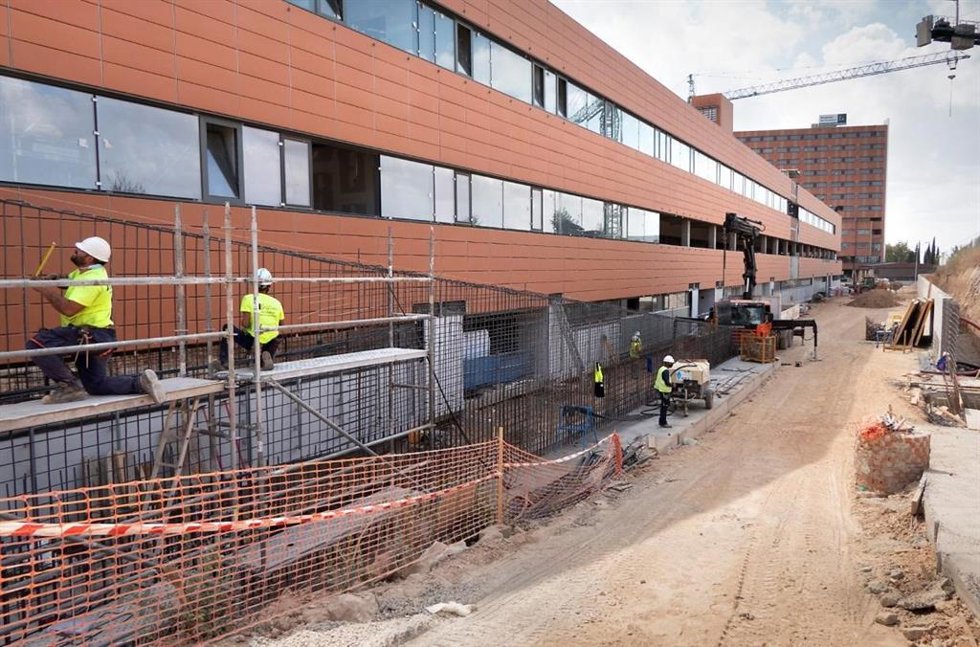 Archivo - Obras en el hospital de Guadalajara