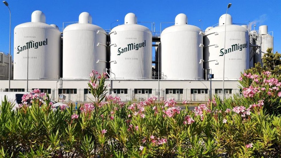 Fábrica de la cervecera Mahou San Miguel en Málaga capital