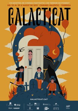 Cartel del VIII Galacticat, la Muestra de Cine Fantástico y de Terror de Ponent en Trrega (Lleida).