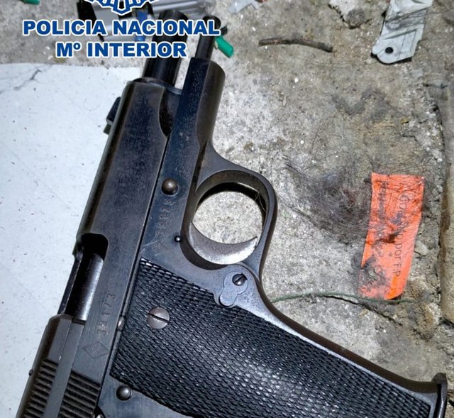Imagen del arma intervenida