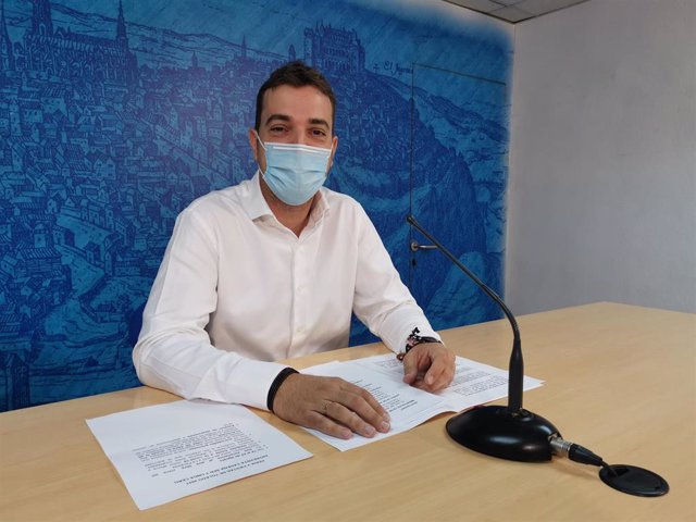 El viceportavoz del Gobierno local, Pablo García en rueda de prensa.