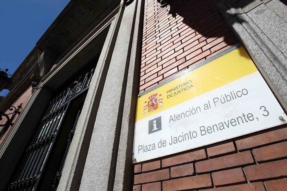 Archivo - Fachada del Ministerio de Justicia