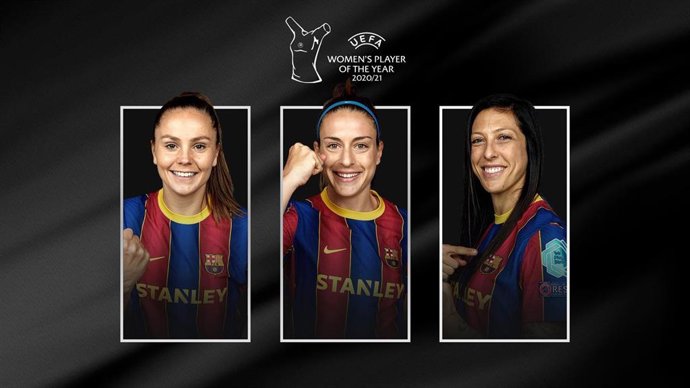 Lieke Martens, Alexia Putellas y Jennifer Hermoso, tres jugadoras del Bara Femení que copan las candidatuas a Jugadora del año 2021 de la UEFA