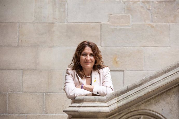 La consellera de la Presidncia del Govern de la Generalitat de Catalunya, Laura Vilagr, durante una entrevista para Europa Press, en el Palau de la Generalitat, a 3 de agosto de 2021, en Barcelona, Catalunya (España).