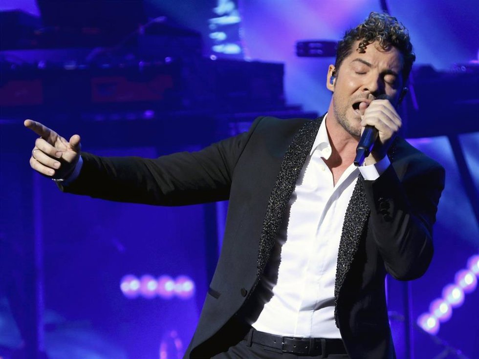 Archivo - David Bisbal, en el concierto que ofreció en el Teatro Real. 