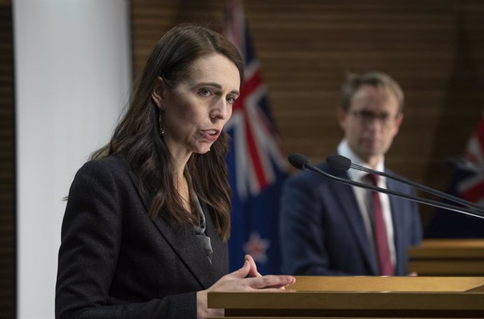 New Zealand Prime Minister Jacinda Ardern delivers a Covid 19 update at Parliament House, Wellington, Wednesday, August 18, 2021 New Zealanders have been told to brace for more COVID-19 cases after the country's first COVID-19 outbreak in 170 days grew 
