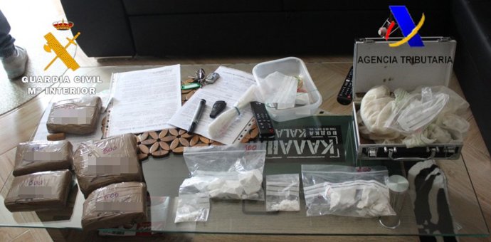 Droga incautada en la operación