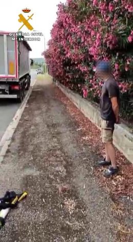 Inmovilizado un camión articulado de 40 toneladas por dar positivo su conductor en varias drogas