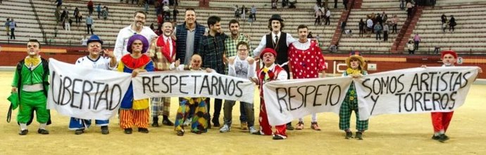 Miembros del espectáculo enanitos toreros, en imagen de archivo