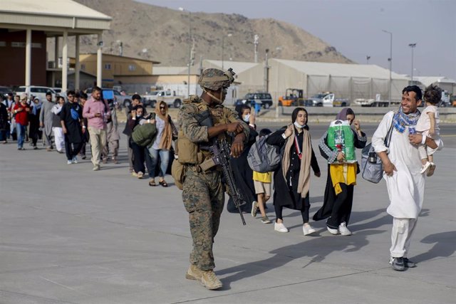 Evacuaciones en el aeropuerto de Kabul