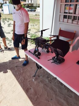 Dron de la playa de Borriana