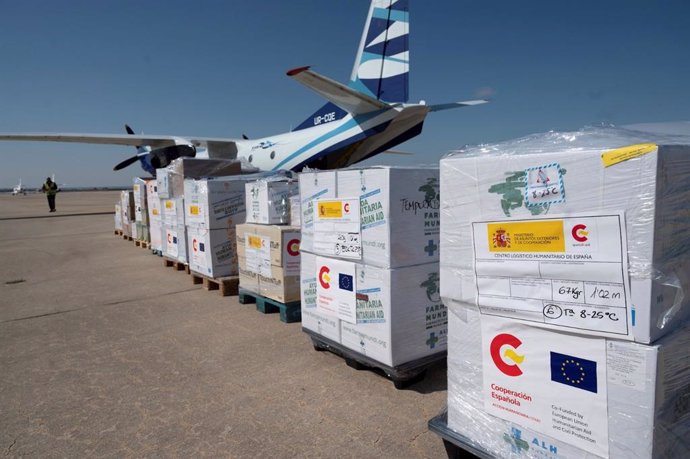 Archivo - Envío de ayuda humanitaria por AECID a Guinea Ecuatorial tras las explosiones registradas en Bata