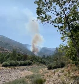 Incendio en el Monte San Lorenzo