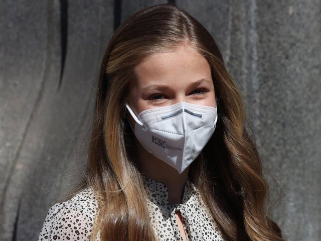 Archivo - La Princesa Leonor ha presidido su primer acto en solitario