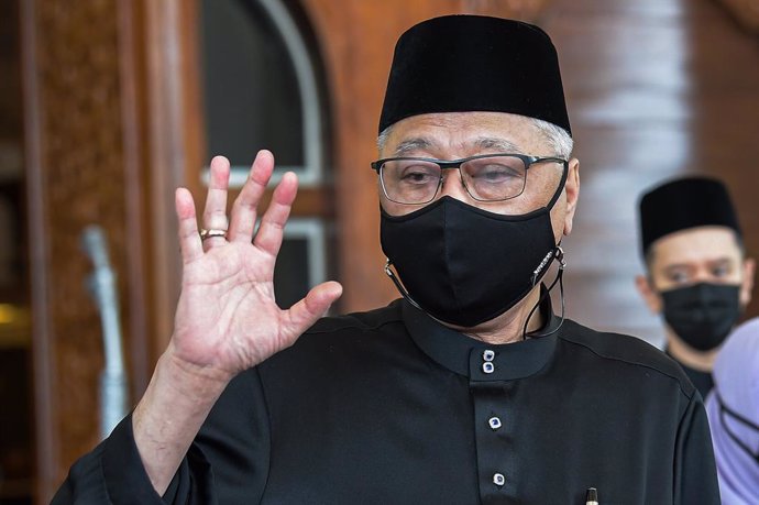 21 August 2021, Malaysia, Kuala Lumpur: Malaysian new Prime Minister Ismail Sabri Yaakob leaves the National Palace (Istana Negara) after attending his sworn-in ceremony as Malaysia's ninth prime minister. Photo: Shafiq Hashim/BERNAMA/dpa