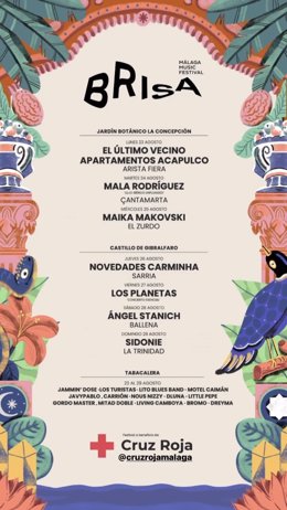 Archivo - Cartel Brisa Festival Málaga