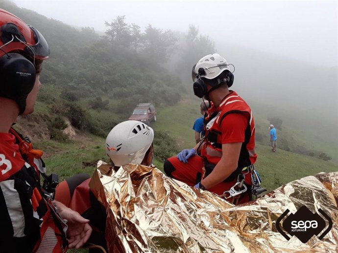 Imagen del rescate en Caso.