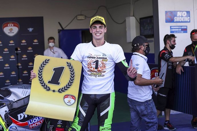 Fermín Aldeguer se proclama Campeón de Europa de Moto2 en Jerez