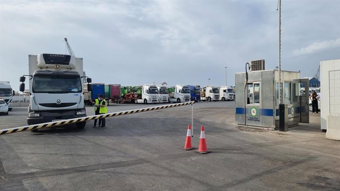 Terminal de tráfico pesado del Puerto de Almería.