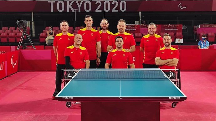 Los ocho jugadores de tenis de mesa que competirán en los Juegos Paralímpicos de Tokio